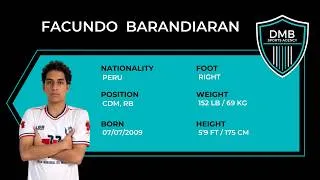 Thumbnail: Facundo Barandiaran (CDM, RB) Soccer Recruiting Video - Fall 2027