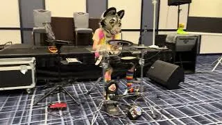 Thumbnail: Fleck the Cat Plays The Drums in Concert at Furry Migration 2025