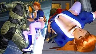 Thumbnail: Dead or Alive 4 [XENIA EDGE] : Kasumi (C1) vs Spartan-458 (リョナ)