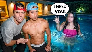 Thumbnail: STALKER FAN Broke Into Our Swimming Pool!