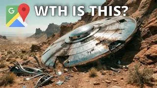 Thumbnail: MASSIVE UFO CRASH ON GOOGLE MAPS!