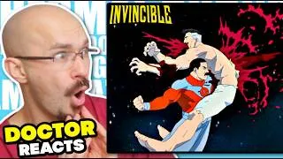 Thumbnail: Doctor reacts to Invincible | Fight Injuries