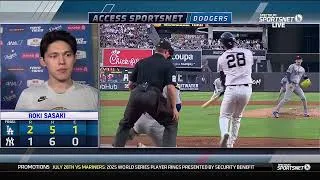 Thumbnail: Roki Sasaki On Adjustments Made to Face Yankees, Reacts to 101 MPH+ Velocity