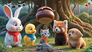 Thumbnail: 🐰🐤Roro, Dodo & Kiki:Building a Chestnut Alarm Bell!🌰