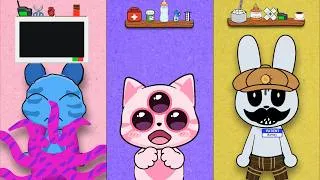 Thumbnail: I Healed a Tentacle Patient, Barney, Tiny  in Animal Hospital Roblox Animation #animalhospital