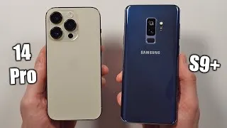 Thumbnail: iPhone 14 Pro vs Samsung S9 Plus 🔥 Speed Test