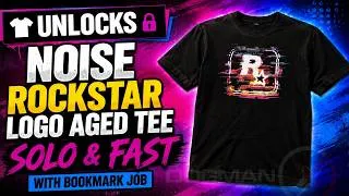 Thumbnail: Unlock Noise Rockstar Logo Aged Tee SOLO & FAST | GTA Online Bookmark Job