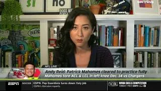Thumbnail: NFL LIVE | Mina on Chiefs QB Patrick Mahomes cleared to fully participate in practice as camp opens