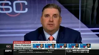 Thumbnail: ESPN SC | Brian Windhorst EXPLAINS Why Philadelphia 76ers make sense for LeBron James' final act