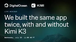 Thumbnail: We Built the Same App Twice, With and Without Kimi K3
