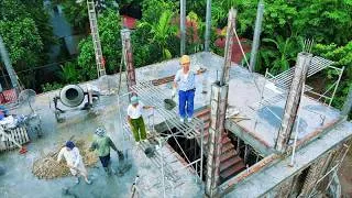 Thumbnail: How We Build the 2nd Floor: Staircase, Rebar, Concrete Columns & Brick Walls (Part 4)