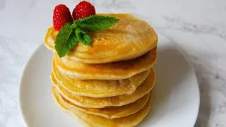 Thumbnail: Eggless American Pancakes! The Best Pancakes Ever!
