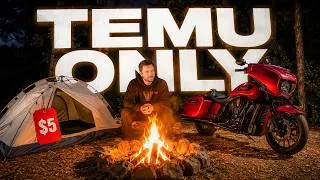 Thumbnail: I Went Motorcycle Camping With ONLY Temu Gear