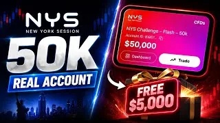 Thumbnail: NYS Markets FREE 50K Flash Account Received | How to Get a FREE $5,000 Instant Account (2026 Guide)