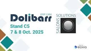Thumbnail: [SALON SOLUTIONS ERP] - Dolibarr sera présent les 7 et 8 octobre 2025