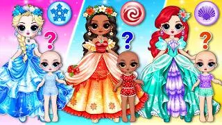 Thumbnail: Elsa, Moana & Ariel Family Princess Makeover Dress Up