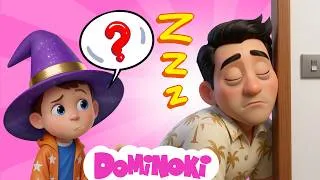 Thumbnail: My Daddy is Very Tired! 😴 Fun Nursery Rhyme & Kids Song | @dominoki
