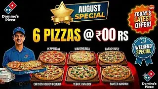 Thumbnail: 4 DOMINOS PIZZA in ₹27 मे😋|dominos coupon code today|Domino's Pizza offer|dominos pizza offers today