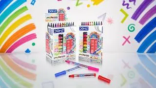 Thumbnail: Introducing DOMS Premium Chisel Tip Markers | 10 Vibrant Shades for Creative Expression #shorts