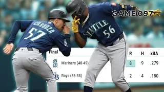 Thumbnail: Mariners offense empties first-half piggy bank for 8-2 skid-snapper over Rays before All-Star Break