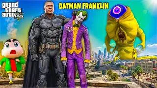 Thumbnail: 🔥 Franklin Becomes Batman! Can He Save Los Santos? 😱 GTA 5 Malayalam