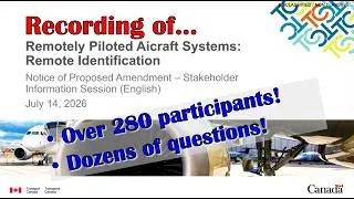 Thumbnail: Remote ID: Recording of Transport Canada's Info Session