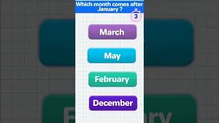 Thumbnail: Months of the year Quiz #shorts #kidsquiz
