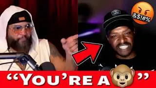 Thumbnail: Ignorant 🐵 @GOATB1TAZ  CHIMPS TF OUT after getting DOG WALKED in a debate