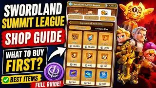 Thumbnail: Kingshot Swordland Summit League Shop Guide | Best Items to Buy (F2P & P2W)