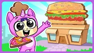 Thumbnail: Cardboard World | Let's Build Everything Together! 😍 Doo Bee Doo Land Cartoons