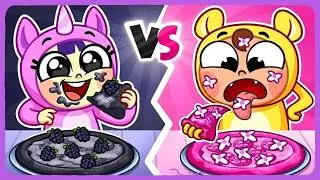 Thumbnail: Pink Pizza vs Black Pizza | Funny Colors for Kids | Doo Bee Doo Land