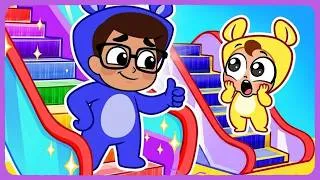 Thumbnail: Mall Safety Rules for Kids | How To Use Elevator and Escalator