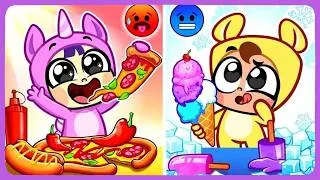 Thumbnail: Hot or Cold Food? Opposites Cartoon Mix For Kids | Doo Bee Doo Land