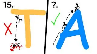 Thumbnail: Ranking Letters by How Easy I Could Climb Them