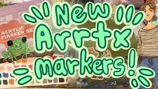 Thumbnail: ⚡️New Arrtx Acrylic Markers!🫐