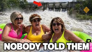 Thumbnail: When Karens Go Tubing Below The Dam - Nobody Told Them About The Water Release
