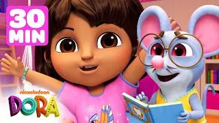 Thumbnail: 30 MINUTES of Story Time with Dora & Ratoncito Pérez! #3 📖 Reading For Kids | Dora & Friends
