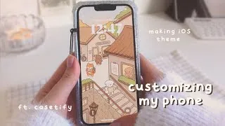 Thumbnail: customizing my phone 🥨 casetify unboxing, iOS16 theme