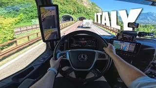 Thumbnail: POV Most Scenic Route In Europe! Woman Trucker On A22 Italy