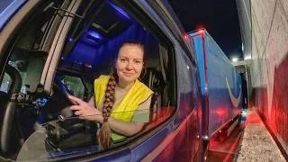 Thumbnail: Solo Female Truck Driver: Night Drive & Trailer Swap Routine