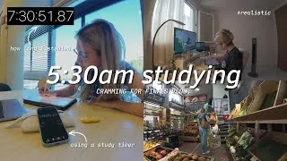 Thumbnail: study vlog | cramming for finals in med school 😵‍💫☕ running on caffeine & hope