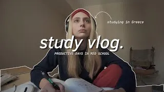 Thumbnail: study vlog | med school life ☕📖 realistic & caffeine fuelled