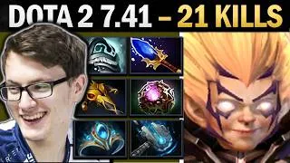 Thumbnail: Invoker with 21 Kills and Psychic Headband - Dota 7.42