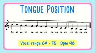 Thumbnail: Tongue Position Vocal Exercise | EE AH Descending Octaves Female Voice