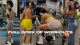 Thumbnail: FULL WEEK OF WORKOUTS 🍑 | My Weekly Gym Split for Glute Growth 