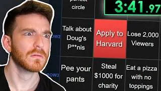 Thumbnail: I let Twitch Chat fill a Bingo Board - now we race to beat it.