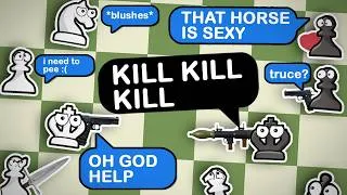 Thumbnail: Chess, but every piece is controlled by a viewer