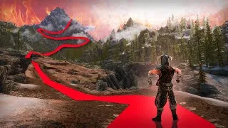 Thumbnail: Skyrim, but the road is trying to kill you (DEATH ROAD)