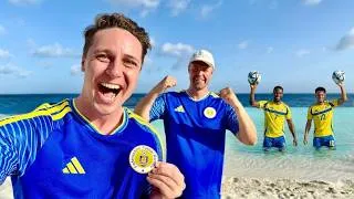 Thumbnail: I flew to the SMALLEST country in the WORLD CUP