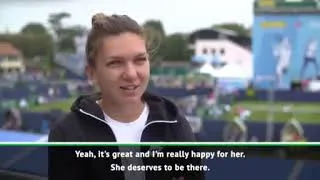 Thumbnail: Simona Halep on Ashleigh Barty WTA - Nature Valley International (Eastbourne)
